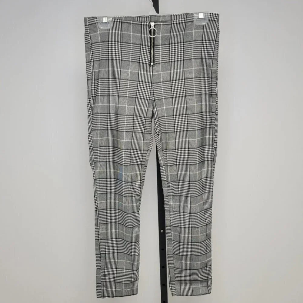 Lily  Morgan O Ring Zip Check Pants